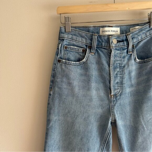 Denim Forum The Arlo High Rise Straight Light Wash - Picture 7 of 11